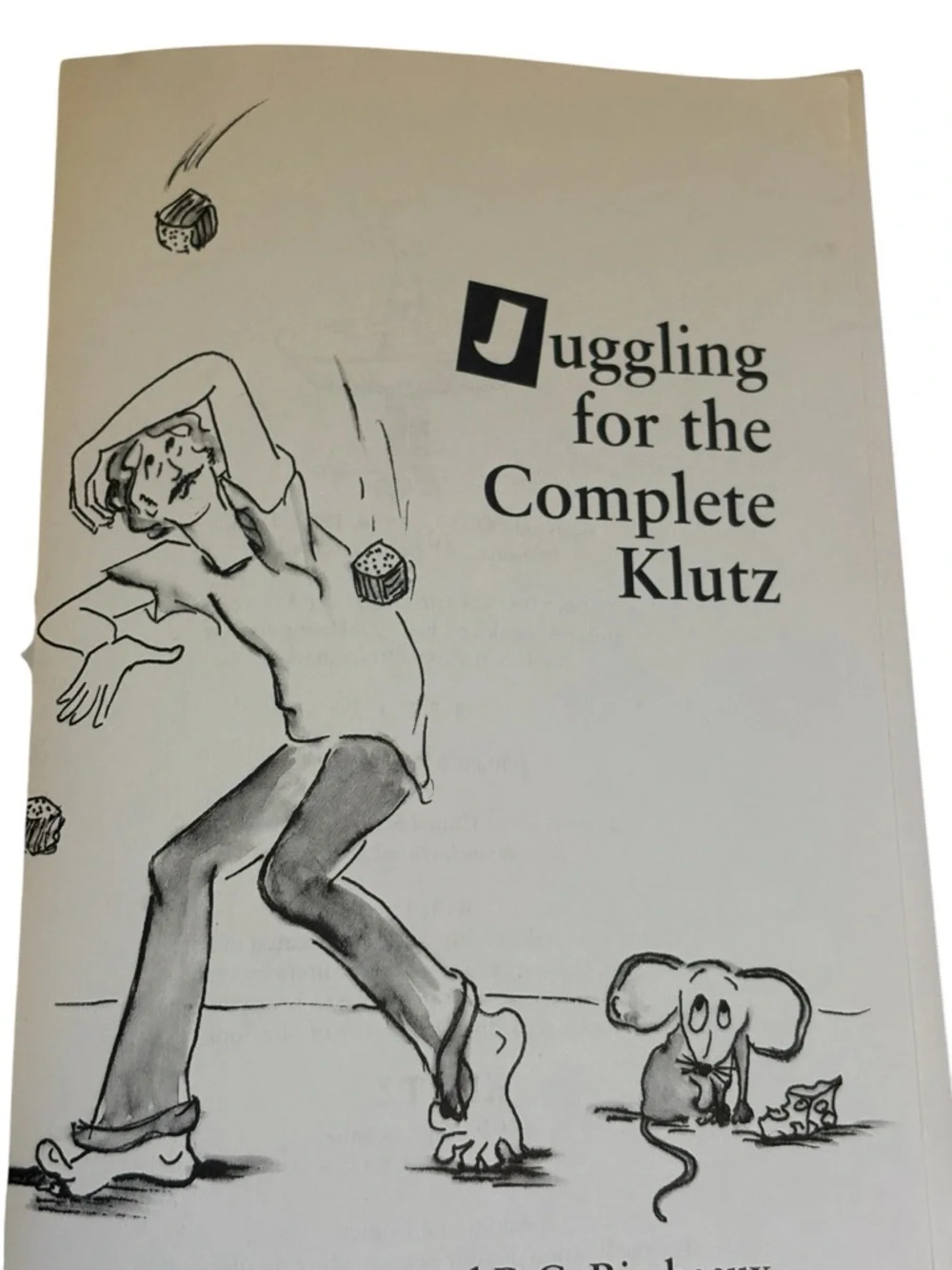 Vintage Juggling for the Complete Klutz Kit Instruction Book and Three Bean Bags